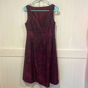 Lands’End beautiful burgundy/plum dress size 2